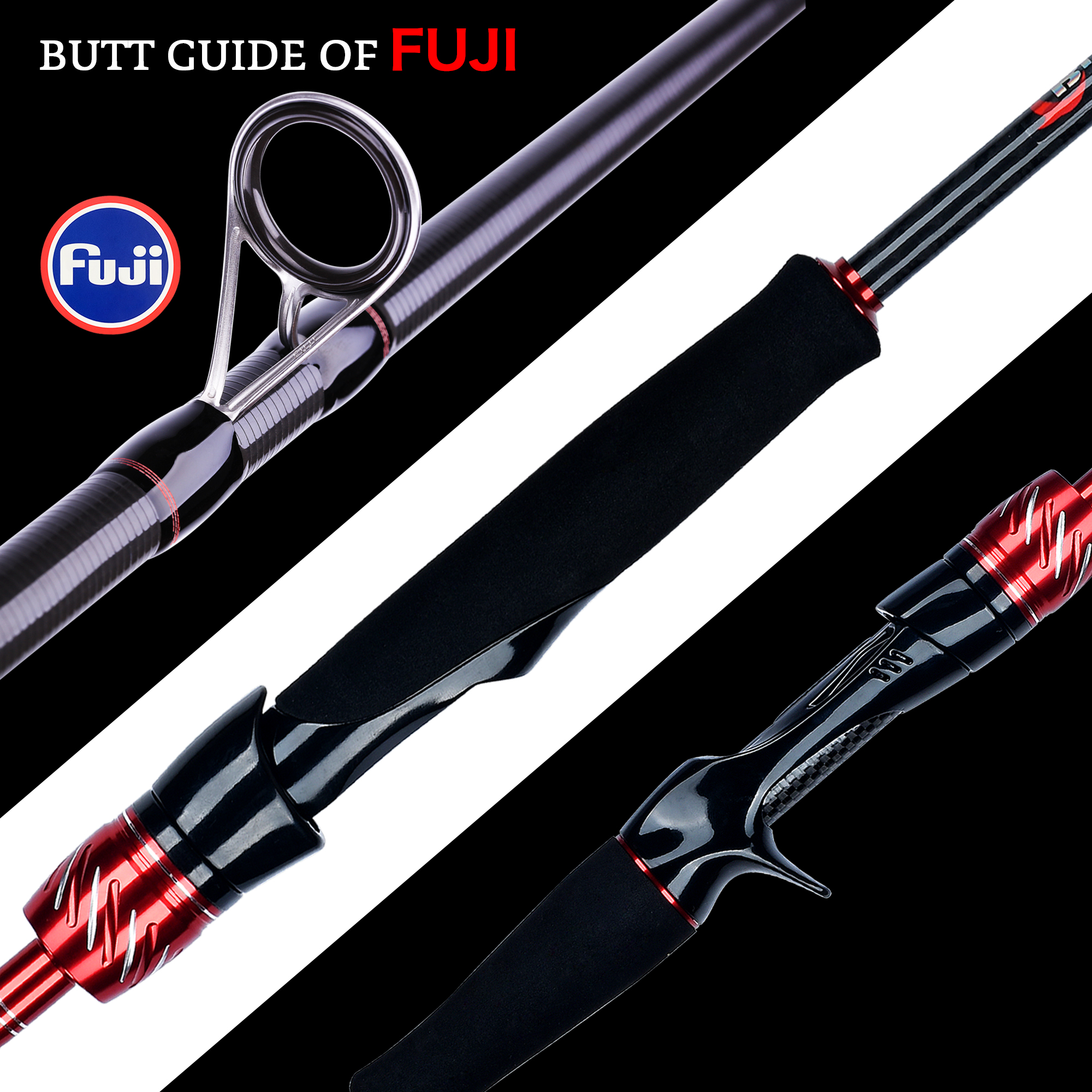 BIUTIFU Spinning Casting Fuji  - Fishing Rod Surf avis et prix