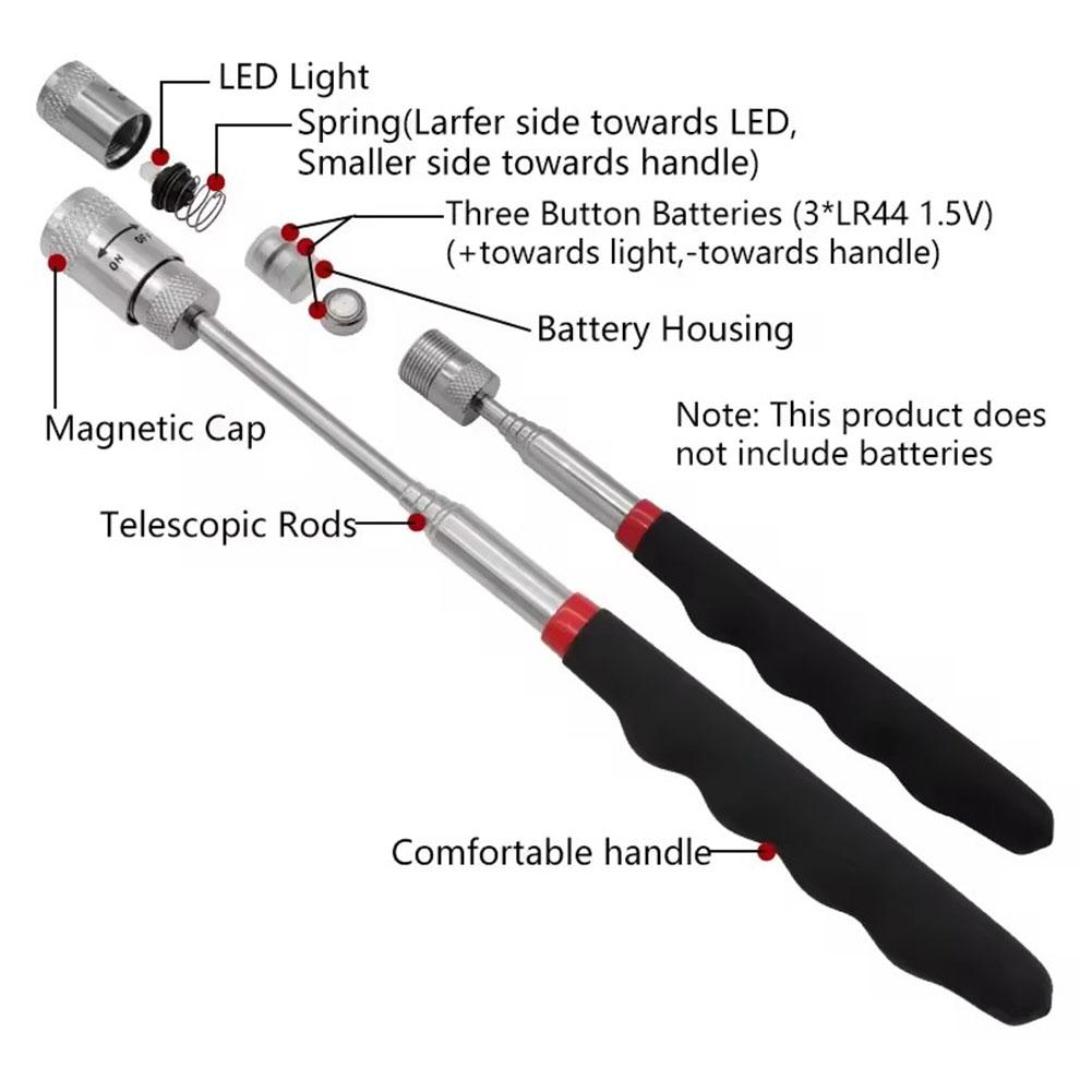 Telescopic Magnetic Pen with L - Fishing Rod Travel avis et prix