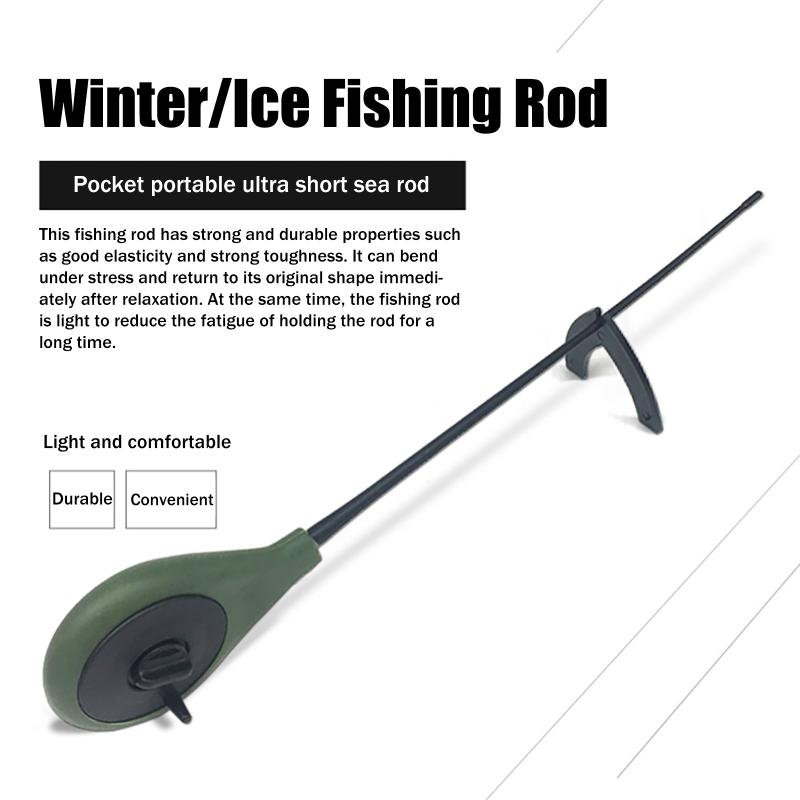 Hot Sale 2PCS Portable Plastic - Fishing Rod Ice avis et prix