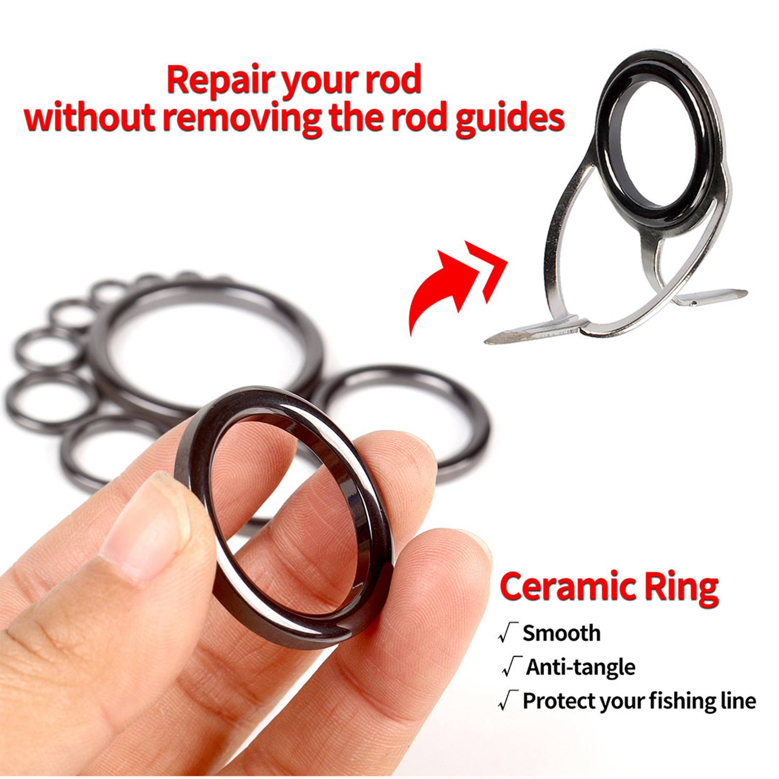 Fishing Rod Guide Repair Kit C - Fishing Rod Repair Kit avis et prix