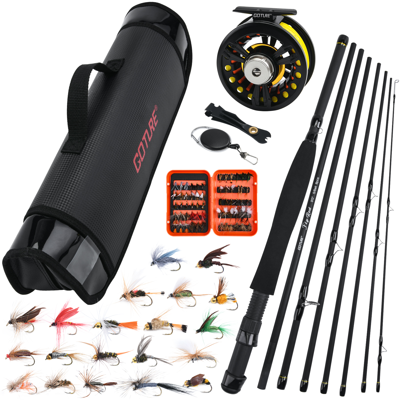 Goture 8Section Travel Fly Fis - Fishing Rod Fly avis et prix