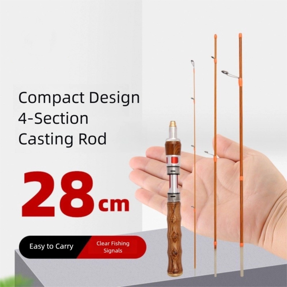 4 Sections Spinning Fishing Ro - Fishing Rod Carbon Fiber avis et prix
