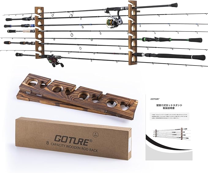 Goture Wood Fishing Rod Holder - Fishing Rod Rack avis et prix
