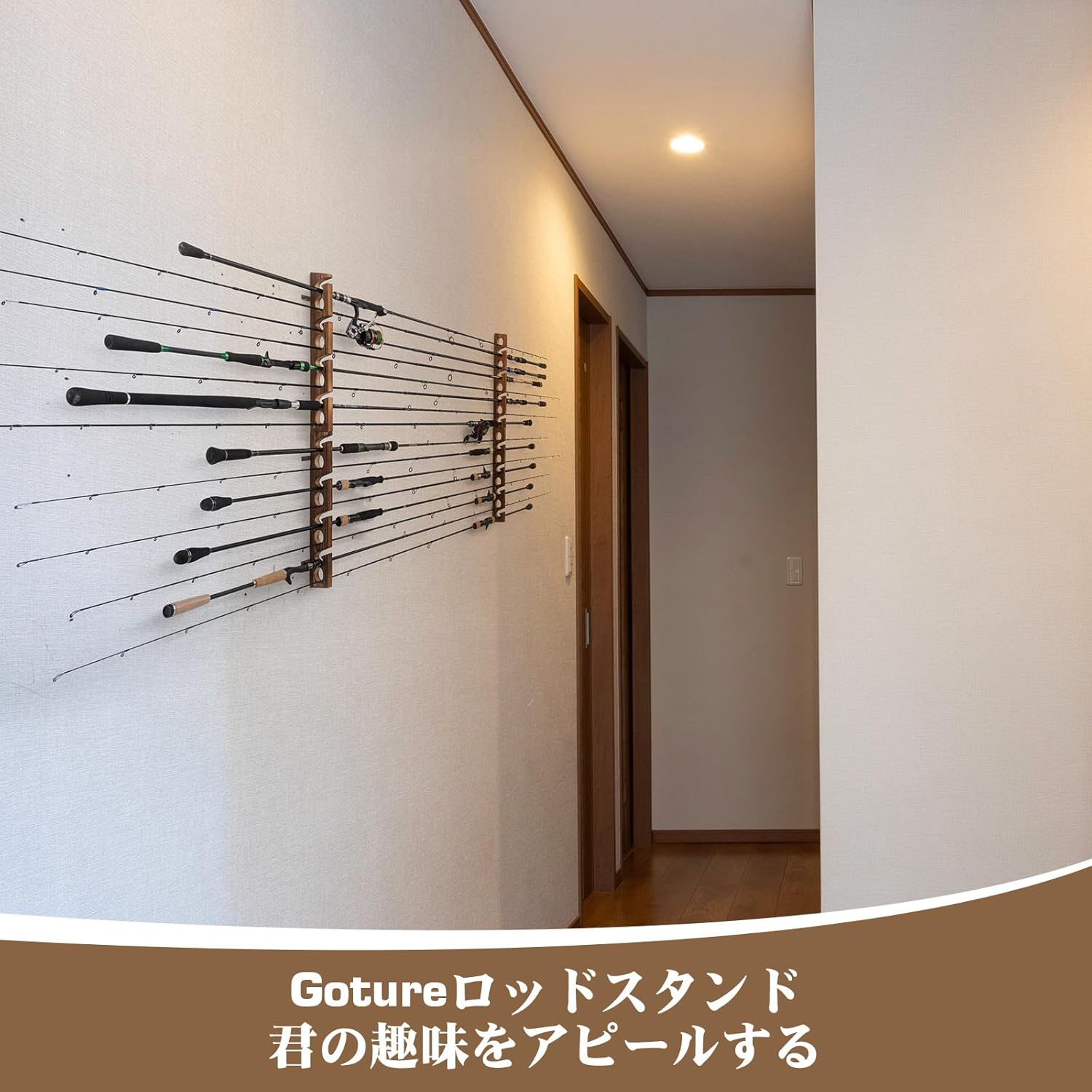 Goture Wood Fishing Rod Holder - Fishing Rod Rack avis et prix