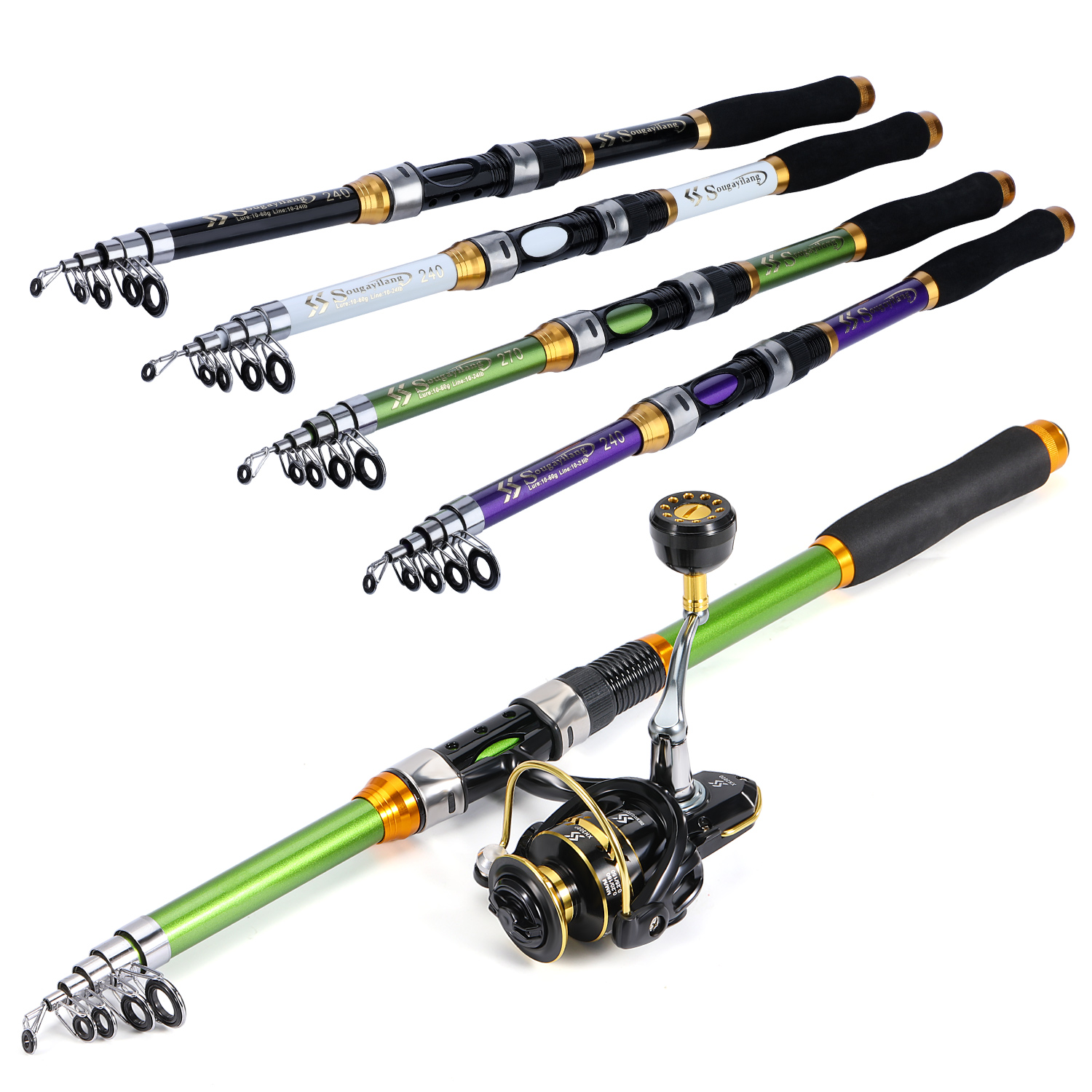 Sougayialng spinning fishing r - Fishing Rod Combo avis et prix