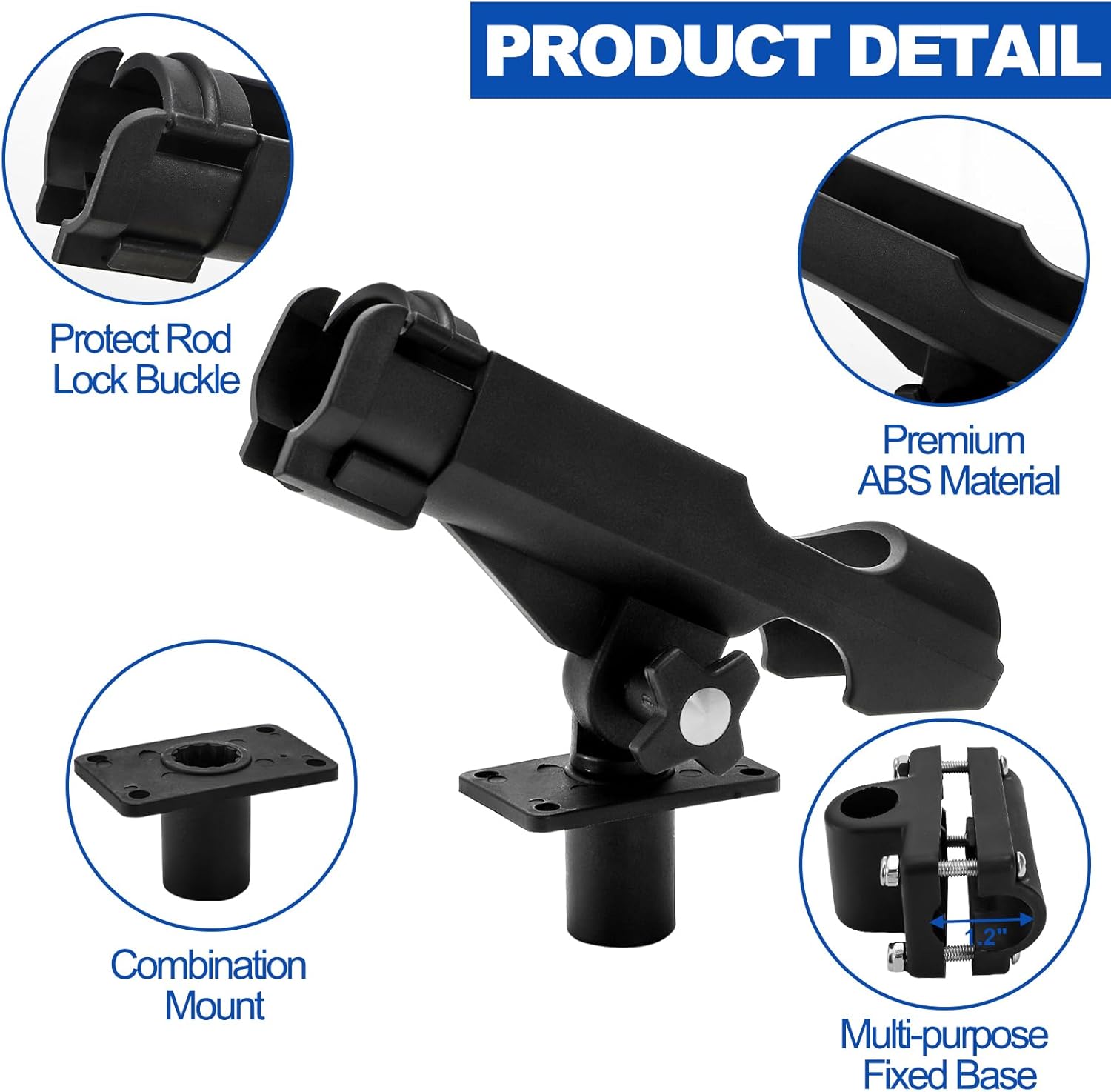 2 Pack Fishing Rod Holder with - Fishing Rod Combo avis et prix