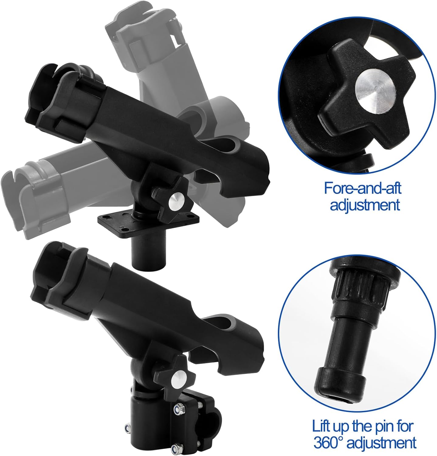 2 Pack Fishing Rod Holder with - Fishing Rod Combo avis et prix