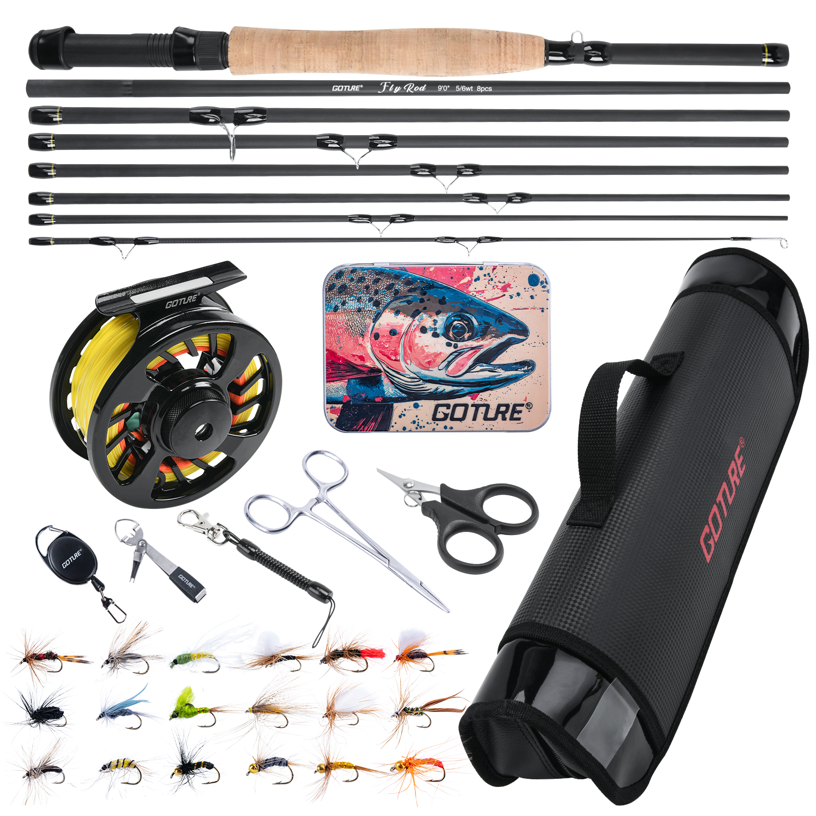 Goture Fly Fishing Rod and Ree - Fishing Rod Fly avis et prix