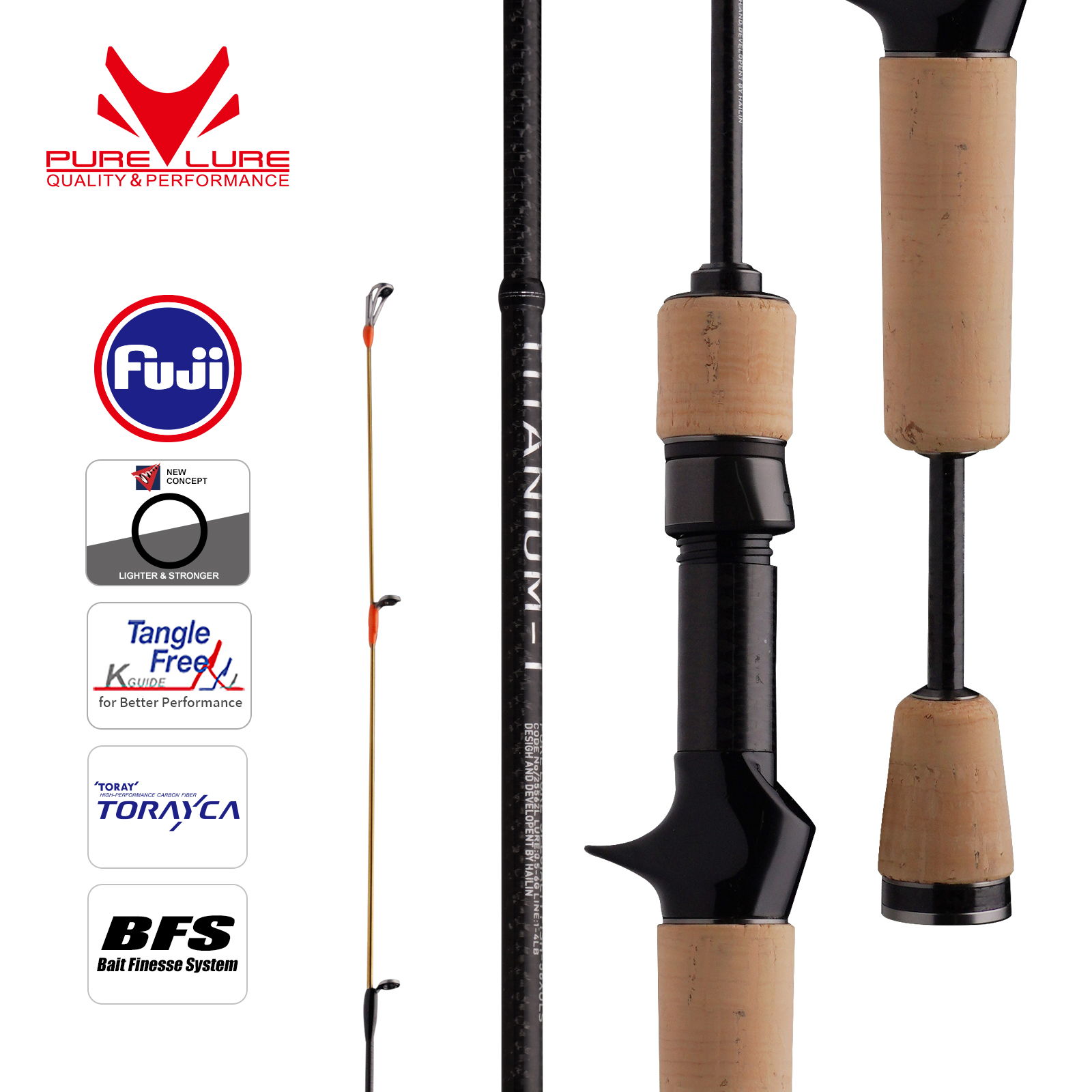 PURELURE TITANIUM-T XUL BFS Ro - Fishing Rod Surf avis et prix