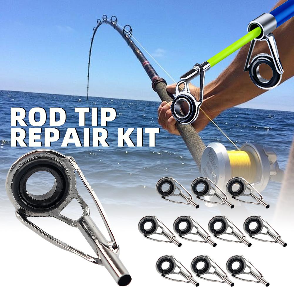 Rod Tip Repair Kit 10pcs Fishi - Fishing Rod Guide Replacement avis et prix
