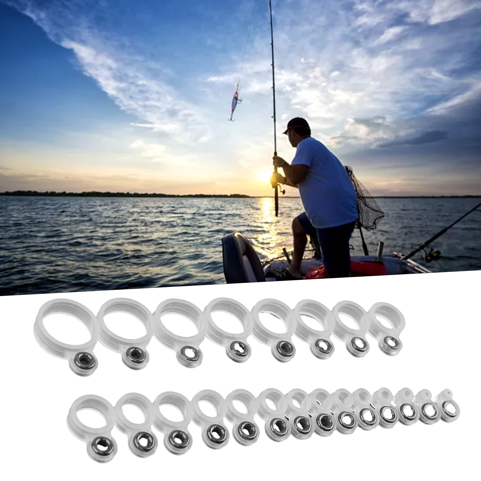 14/22Pcs Fishing Rod Eyelet Re - Fishing Rod Repair Kit avis et prix