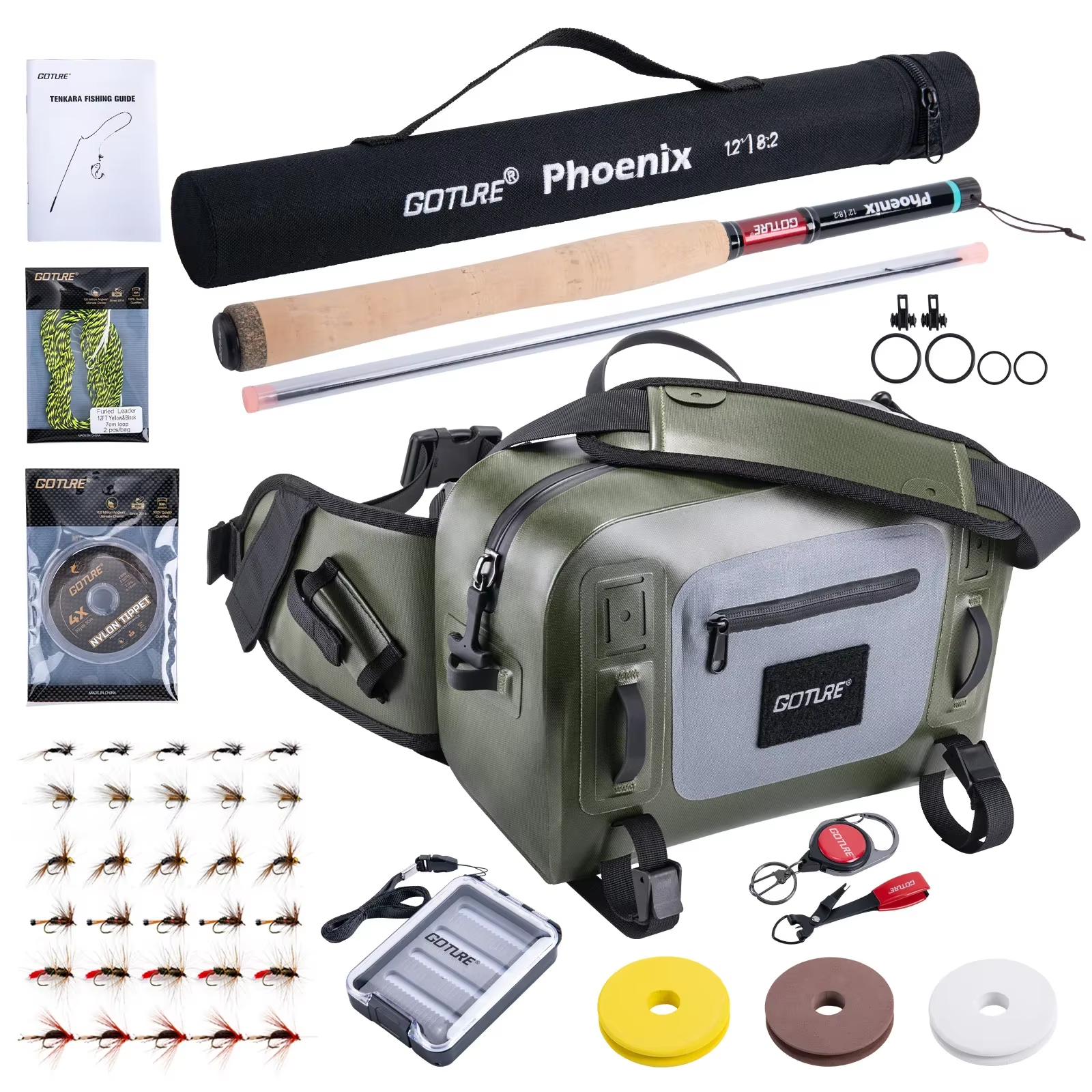Goture 3.6m Tenkara Rod Set wi - Fishing Rod Fly avis et prix