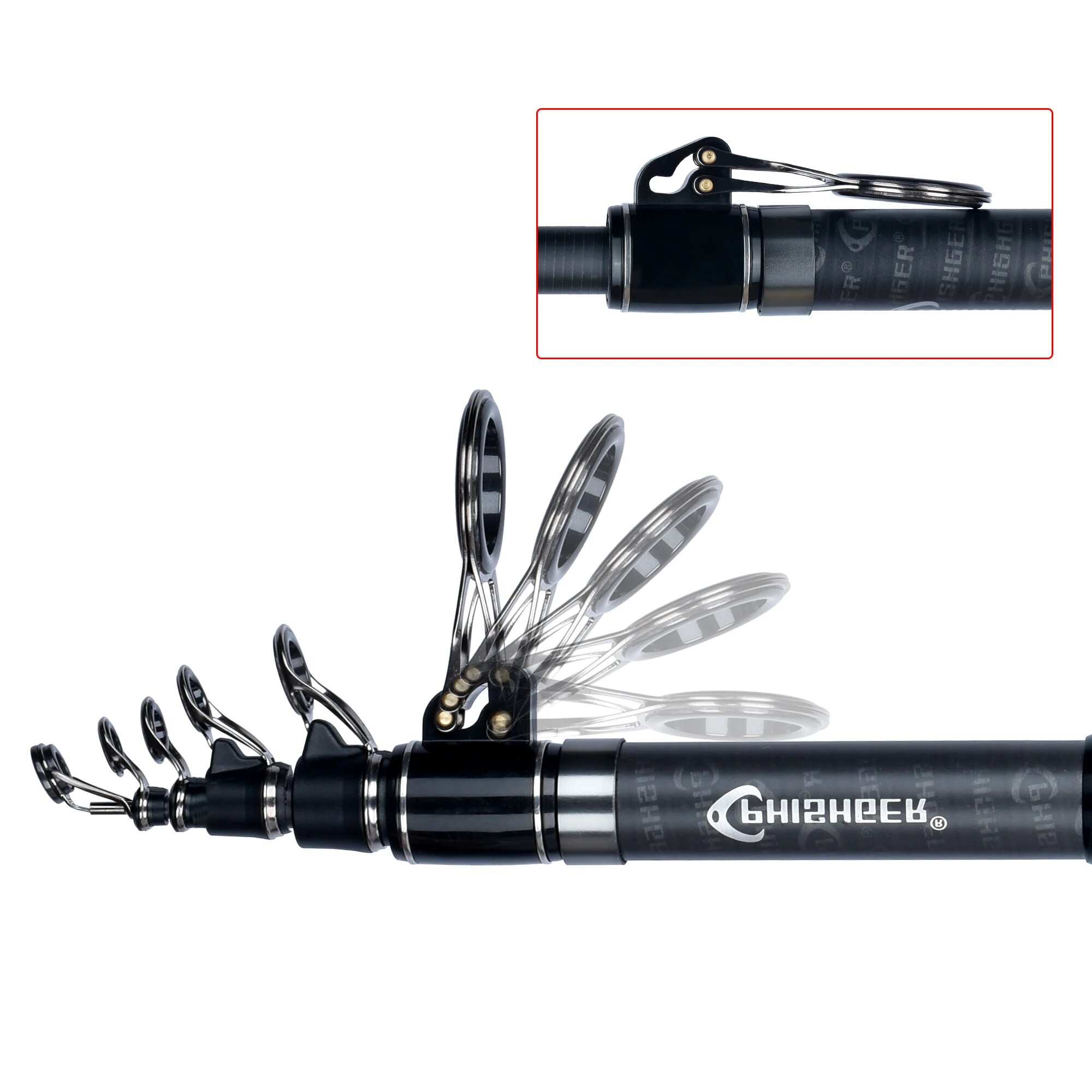 PHISHGER Telescopic Surf Spinn - Fishing Rod Surf avis et prix