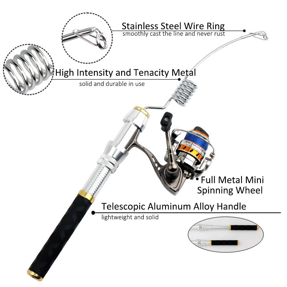 Portable Fishing Rod Telescopi - Fishing Rod Telescopic avis et prix