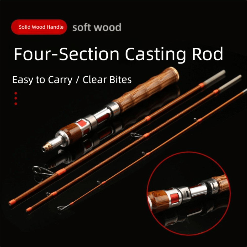 2025 4 Sections Spinning Fishi - Fishing Rod Carbon Fiber avis et prix