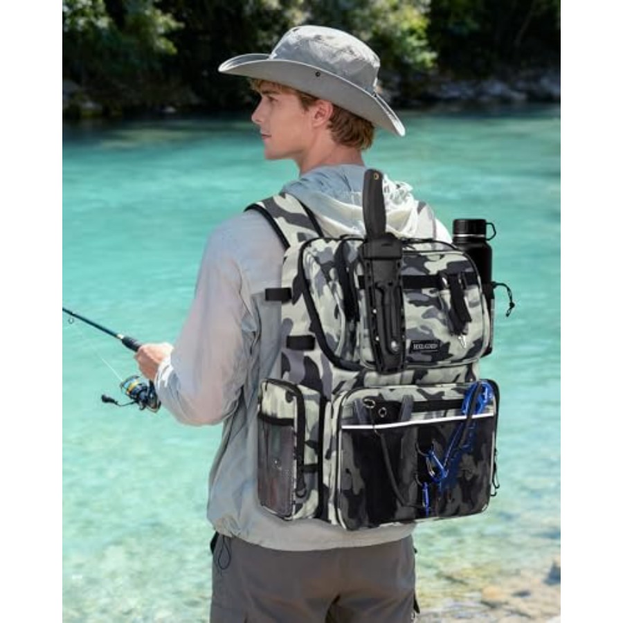 Fishing Backpack with Rod Hold - Fishing Rod Holder avis et prix