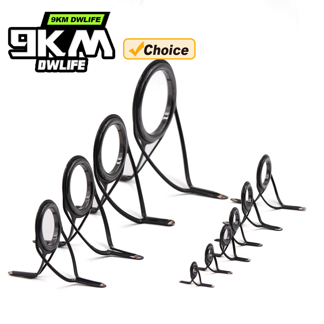 9KM OB Curved Rod Guide Kit 10 - Fishing Rod Repair Kit avis et prix