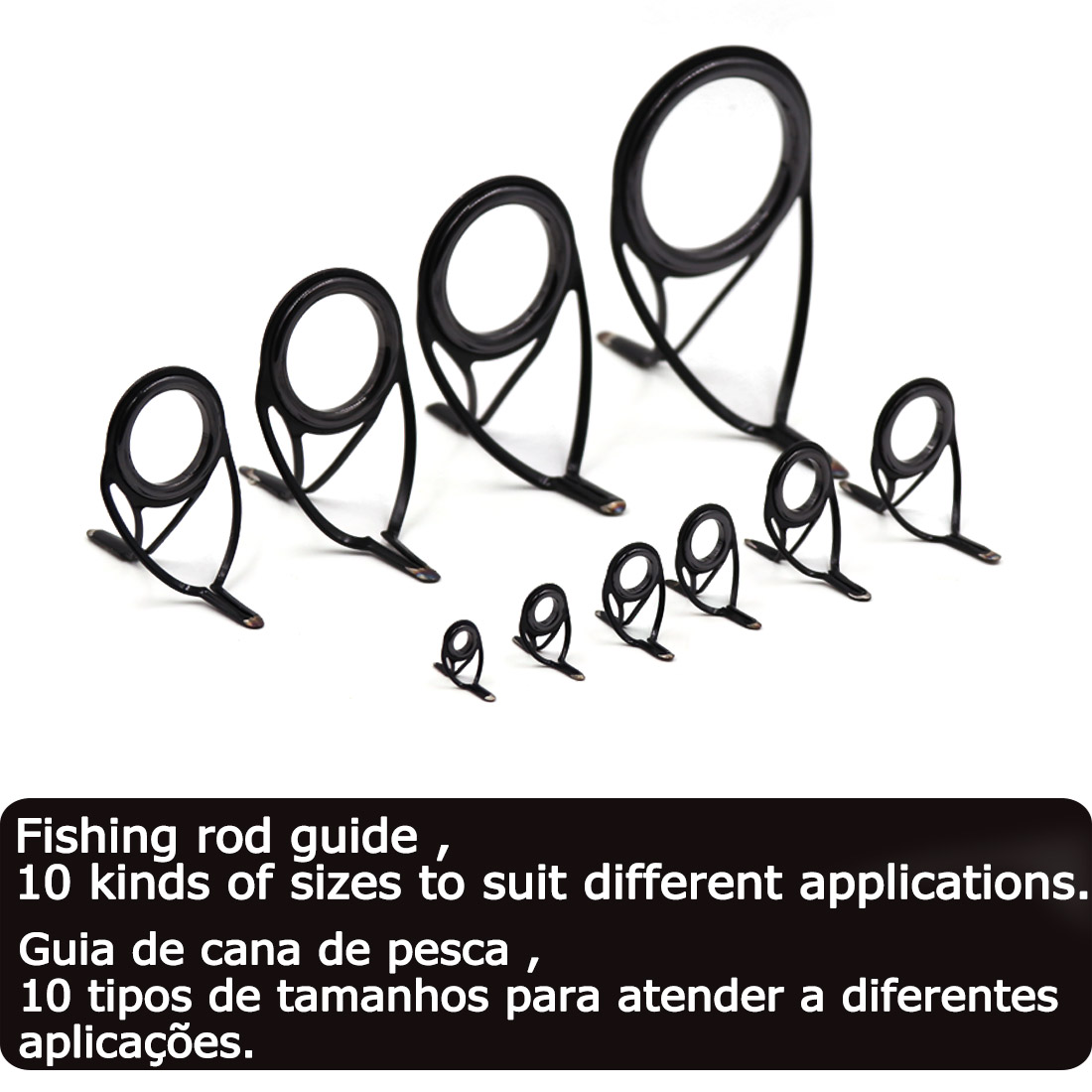 9KM OB Curved Rod Guide Kit 10 - Fishing Rod Repair Kit avis et prix