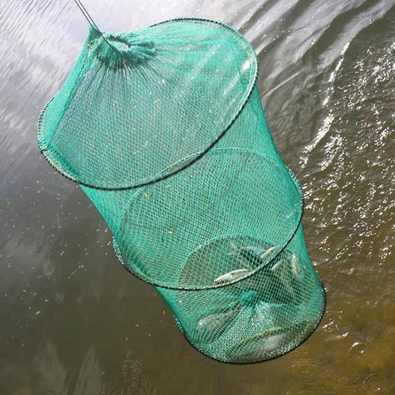 Folding Round Nylon Mesh Metal - Fishing Rod Casting avis et prix