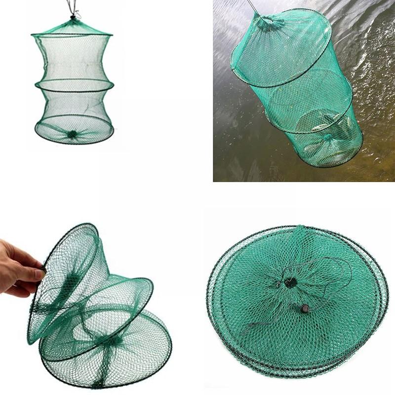Folding Round Nylon Mesh Metal - Fishing Rod Casting avis et prix