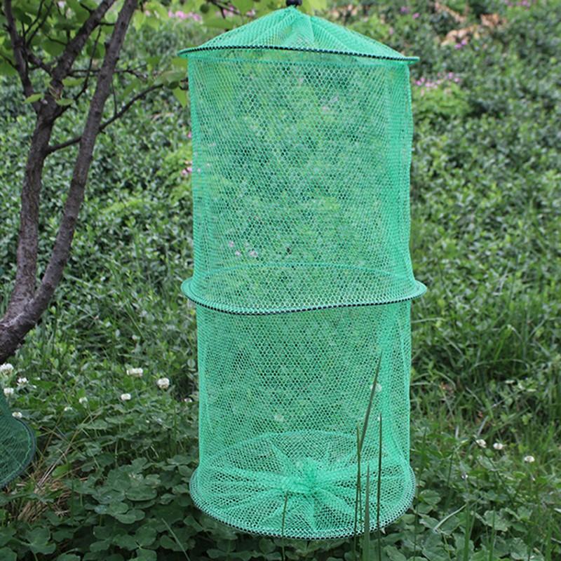 Folding Round Nylon Mesh Metal - Fishing Rod Casting avis et prix