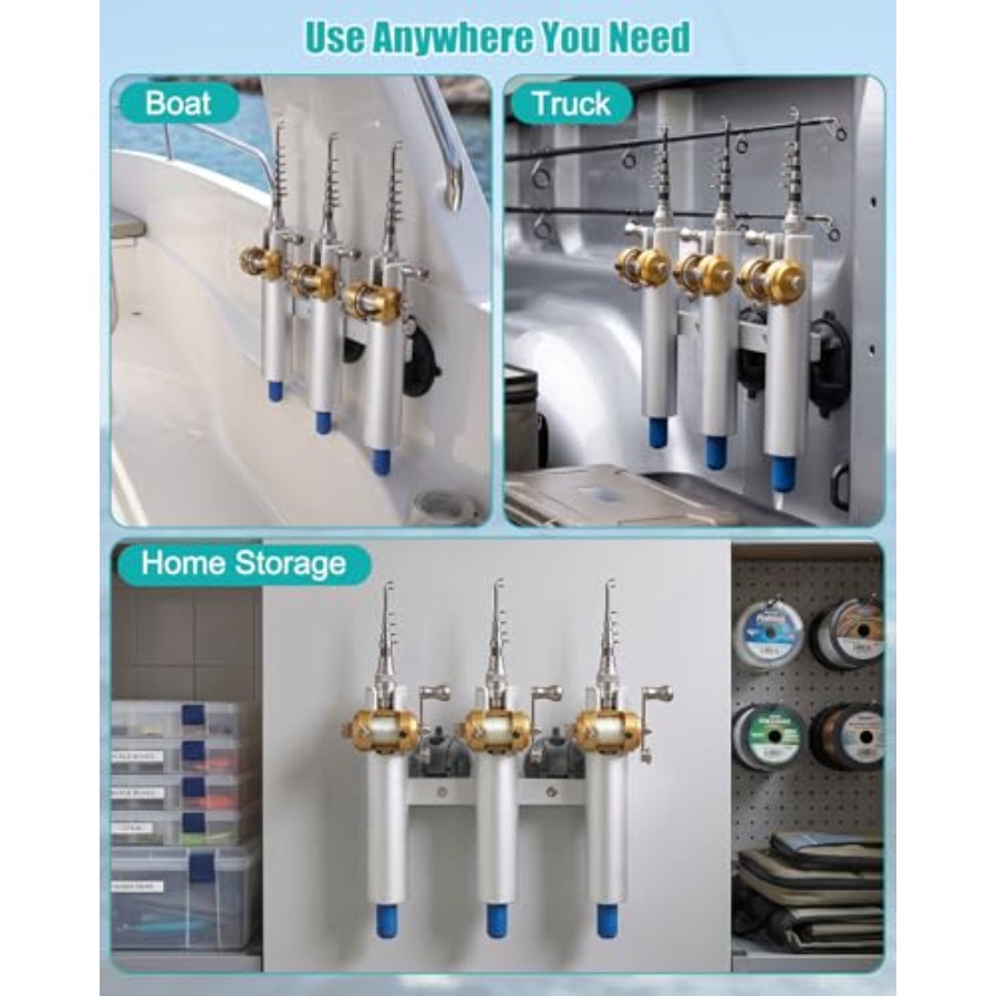No Drill Vacuum Fishing Rod Ho - Fishing Rod Rack avis et prix