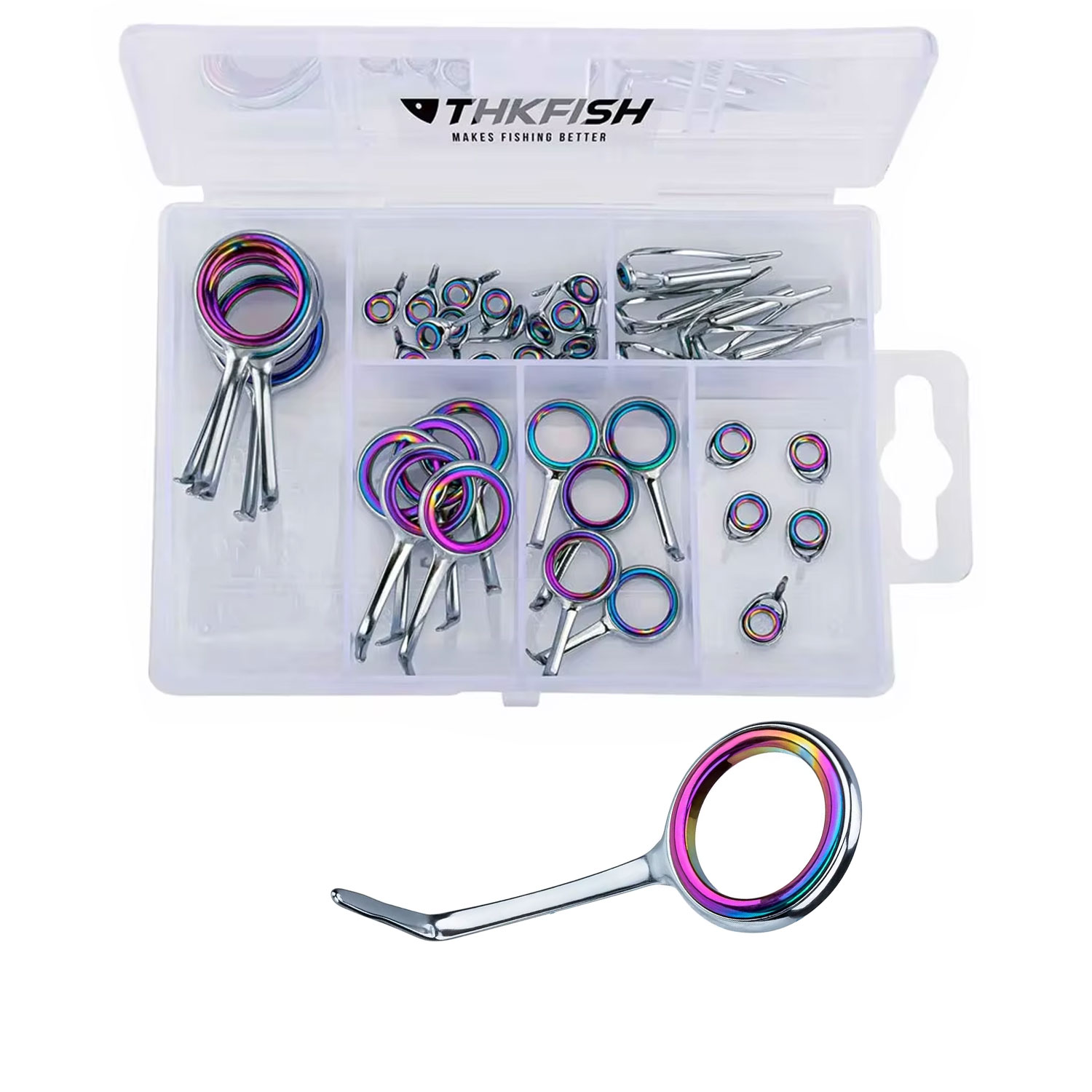 40pcs Colorful Fishing Rod Gui - Fishing Rod Guide Replacement avis et prix