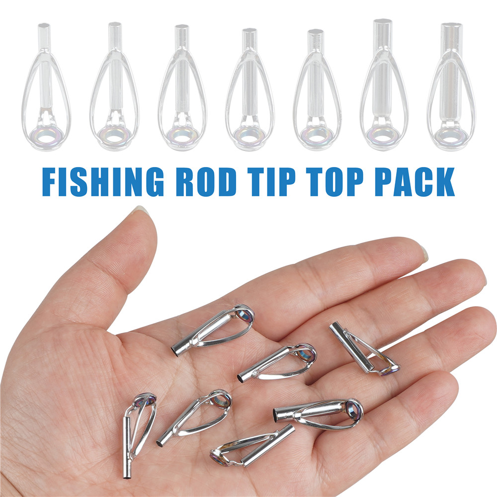 10Pcs Fishing rod guide tips r - Fishing Rod Tip Replacement avis et prix