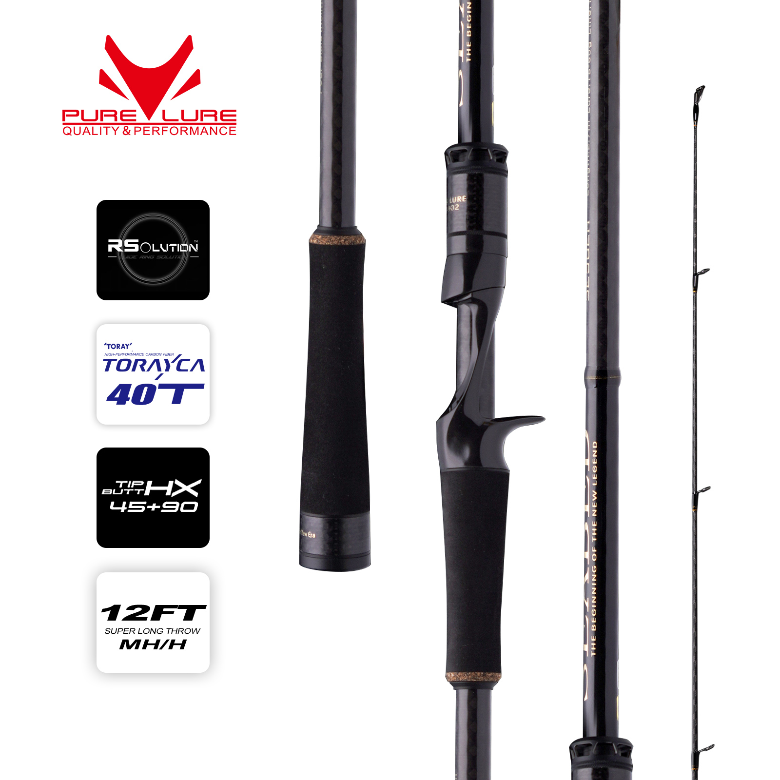 PURELURE SEABED 12FT 3.0m 3.3m - Fishing Rod Surf avis et prix
