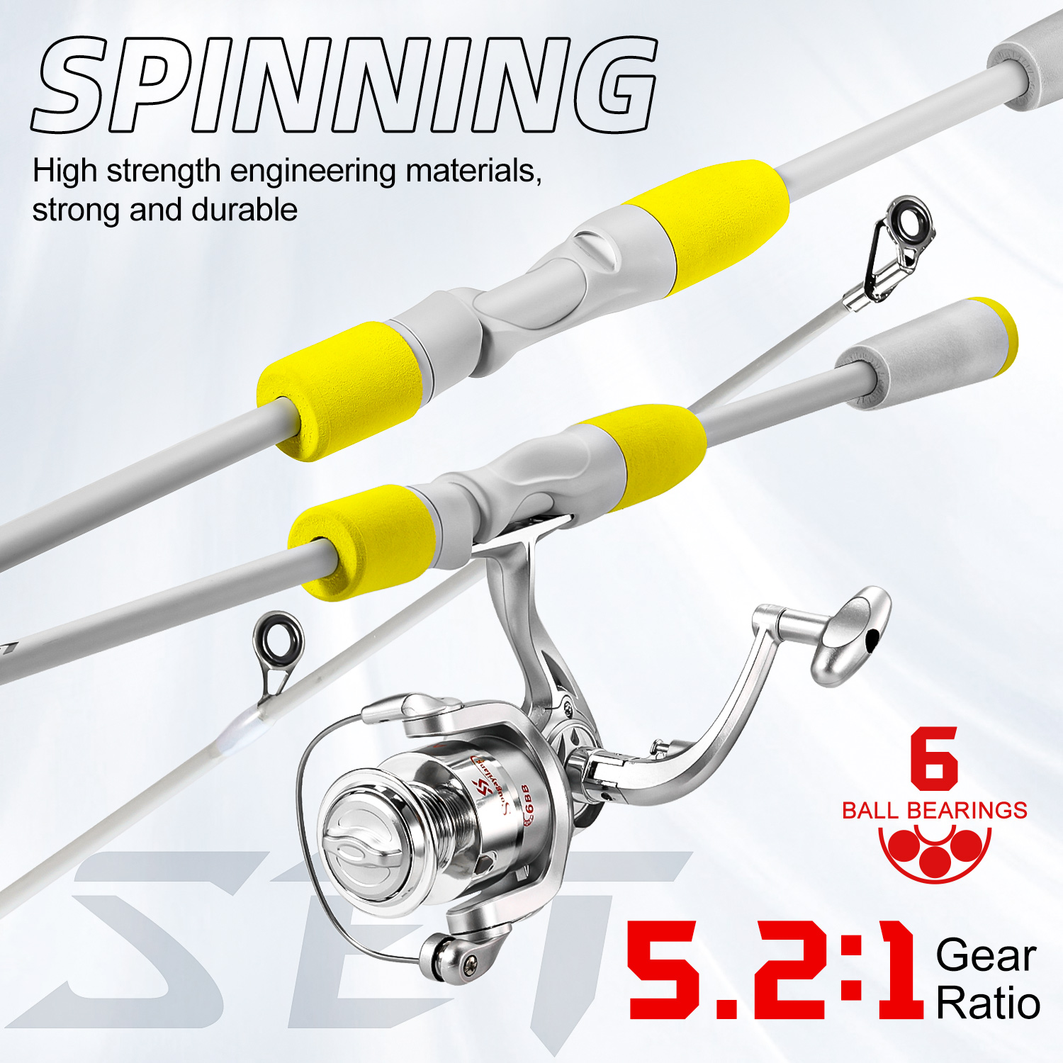 Sougayilang 2section Spinning  - Fishing Rod Combo avis et prix
