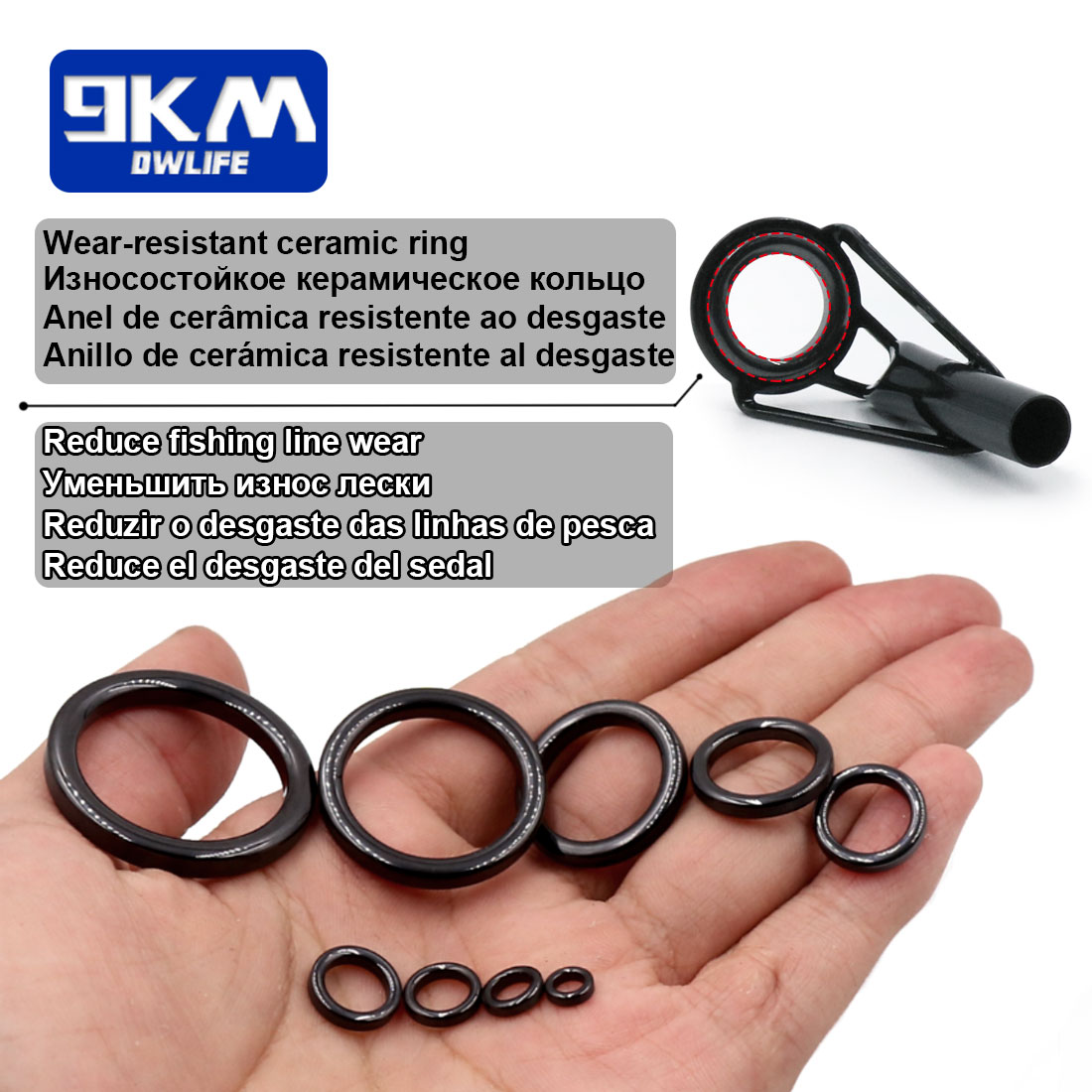 5Pcs Fishing Rod Tip Guides Re - Fishing Rod Tip Replacement avis et prix