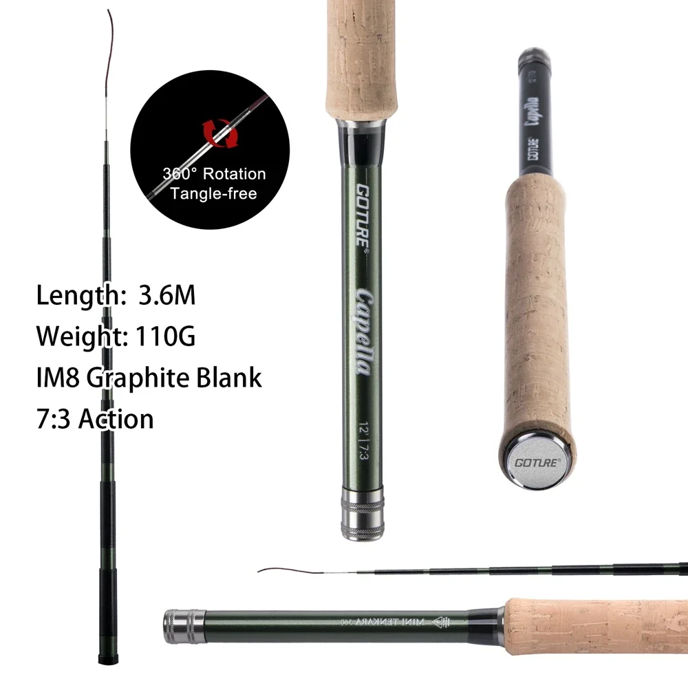 Goture 12FT Classical Tenkara  - Fishing Rod Combo avis et prix