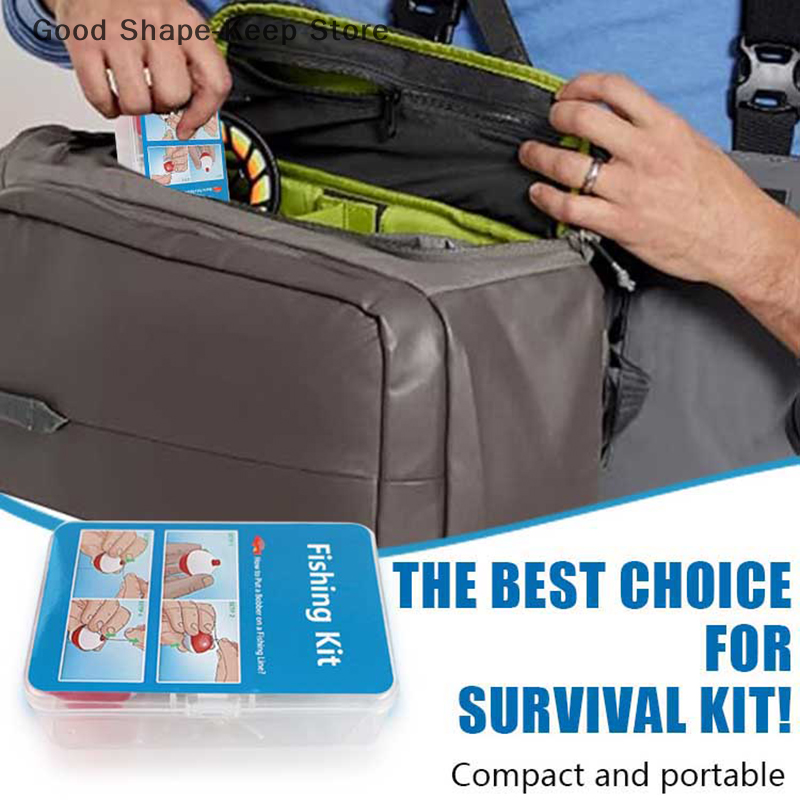24Pcs Emergency Fishing Kit Po - Fishing Rod Case avis et prix